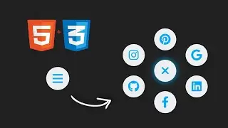 Animated Circular Navigation Menu using Html & CSS