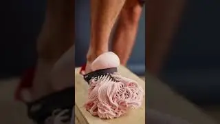 ASMR satisfying slime foot