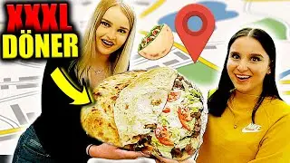 Ich esse den GRÖSSTEN DÖNER meiner STADT ! 😱🥙(XXXL Döner)- Celina