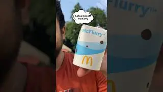 McDonald's Lotus Biscoff #mcflurry 🍦 #foodreview #foodshorts #icecream #vanilla