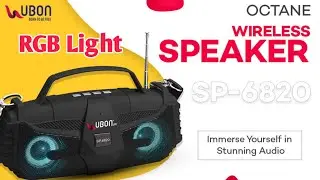 Ubon SP 6820 Bluetooth Speaker Unboxing | Best Budget RGB Light Bluetooth Speaker