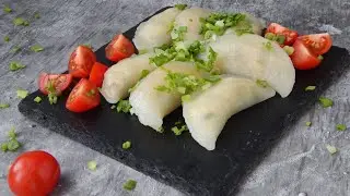 Пельмени, хинкали без муки. Готовим прозрачные пельмени с мясной начинкой.