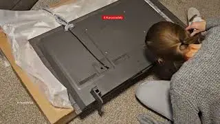 LG OLED C4 Evo 2024 Unboxing, A9 AI 4K lg, first Wall Mount installation