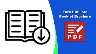 How to turn a pdf into a booklet brochure in PDF-XChange Editor