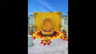 Latest Haldi Decoration Ideas|Haldi Ceremony Backdrop Ideas 2024|Reviews by somyaa