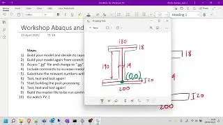 Python for Abaqus - 1.2: Commenting and Parametrizing - SS I-beams