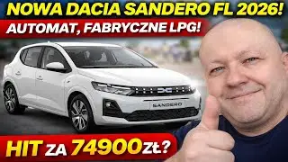 RECENZJA NOWA 2026 DACIA SANDERO 1.2 ECO-G AUTOMAT, FABRYCZNY GAZ LPG! BĘDZIE HIT ZA 74900ZŁ?