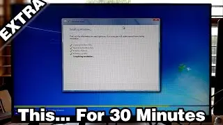 (Extra) An Unedited Clip Of Me Installing Windows 7