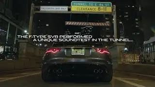 Jaguar F-Type SVR in Iconic Park Avenue Tunnel in New York