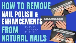 How to remove product from your natural nail! | 3 in 1 Tutorial
