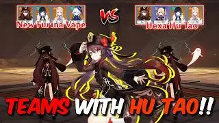 Is Hex Hu Tao Better Then New Furina Vape Team? DPS Dummy Test! (Genshin Impact)