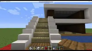 как построить красивый дом хай-тек с мебелью в майнкрафте