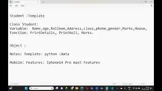 7) Class concept in Python