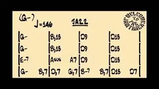 Jam track - Jazz - (G-) - 146 Bpm - Full instruments version