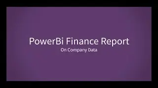 Finance  Report on Power BI  - Urdu / Hindi