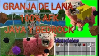 LA mejor GRANJA de LANA AFK PARA MINECRAFT