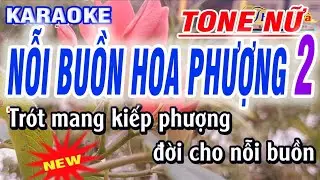 karaoke Nỗi Buồn Hoa Phượng 2 - tone Nữ - nhạc sống Thanh Trà