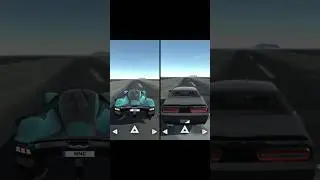 ASTON MARTIN VALKYRIE - DODGE CHALLENGER CAR SIMULATOR 2 #shorts