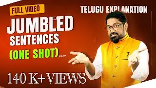 Jumbled sentences / ONE SHOT / Rearrangemenat of sentences tricks in telugu / Full explanation