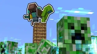 Running from custom Creepers in Minecraft...