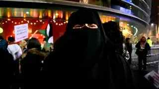 Batsheva Dance Company demonstration - protestors speak
