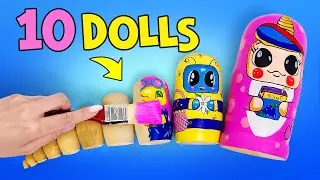 Customizing Nesting Dolls 🎨|| Cutest Characters ✨|| Fun And Easy DIYs💖✨