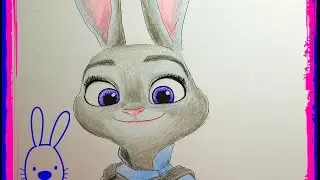 Как нарисовать Зверополис зайку.How to draw Zootopia.