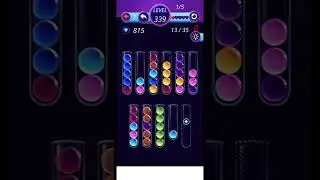 solution ball colors sorting game challenge level 339