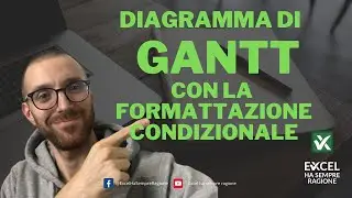 Diagramma di Gantt in Excel per il project management con la sola formattazione condizionale