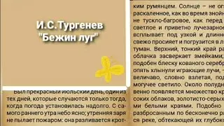 И.С.Тургенев. "Бежин луг". Ч.2. Аудиокнига с текстом.