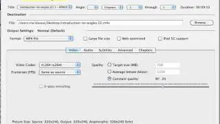 Converting flv to mp4 using Handbreak