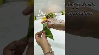 Diy Mango leaves toran/hanging for backdrop decoration 