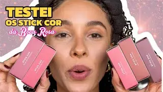 TESTEI O STICK COR DA BOCA ROSA 👄
