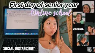 GRWM: First day of Online school + vlog * Senior year*