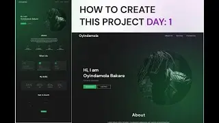 How to create a portfolio project using  react.js and sass . DAY: 1