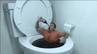 WORLDS LARGEST TOILET FLUSHING DIET COKE