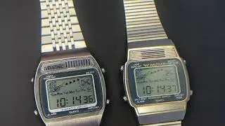 Why do two identical LCD watch circuitboards have different functions?