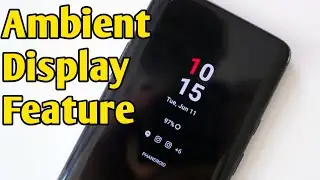 How to enable ambient display feature in android
