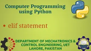[Python Programming Basics to Advanced]: elif statement | Lab 06P-2