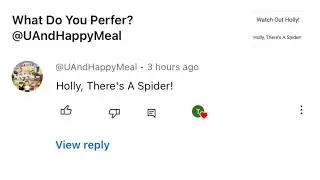 New Reply@UAndHappyMeal