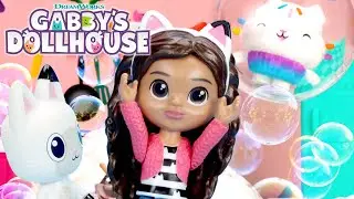 😹 Cakey Cat's Soap Bubble Rescue! 🧼 | GABBY'S DOLLHOUSE TOY PLAY ADVENTURES