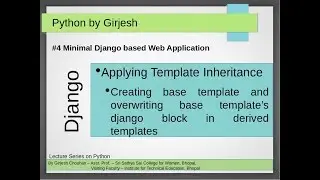 #4 Template Inheritance | Inheriting base template in Django | Django Minimal Web Application