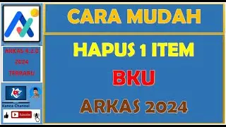CARA HAPUS BKU ARKAS | PART 1 | satu atau dua item di hapus