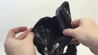 Поясная сумка для документов кожаная High Tuch 28002 Mini