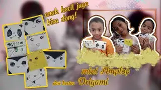 cara membuat amplop dari kertas origami | Simple dan lucu banget | easy origami envelope