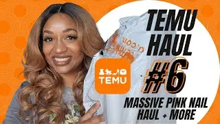 My 6th Temu Haul 2023 | Pink Nail Haul + Holiday Cheer!