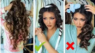 2 ★ VIRAL HEATLESS CURLS TESTED & Compared 💕*which is actually better* | Hair Tutorial