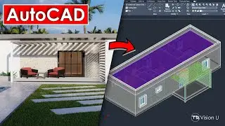 Modern Vacation Home Design // AutoCAD Architecture (2024)