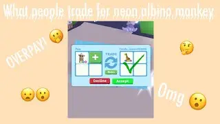 What people trade for neon albino monkey! Read desc!