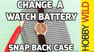 HOW TO CHANGE a WATCH BATTERY - Snap Back Case Tissot PR100
